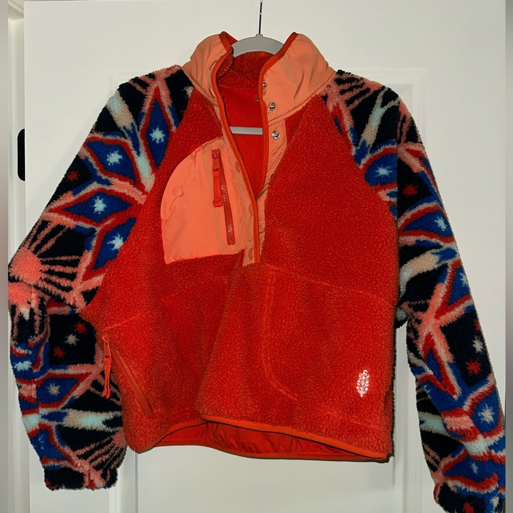 New Free People Movement half zip fleece Jacket XS